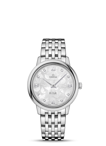 Omega De Ville Prestige Quartz 32.7 Butterfly Stainless Steel / Silver / Bracelet
